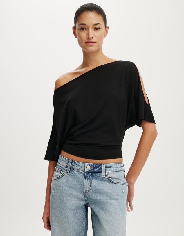 Cotton On - Sonny Cold Shoulder Short Sleeve Top