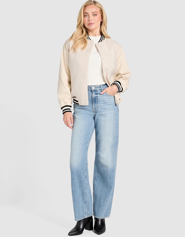 GUESS - Danielle College Bomber Jacket