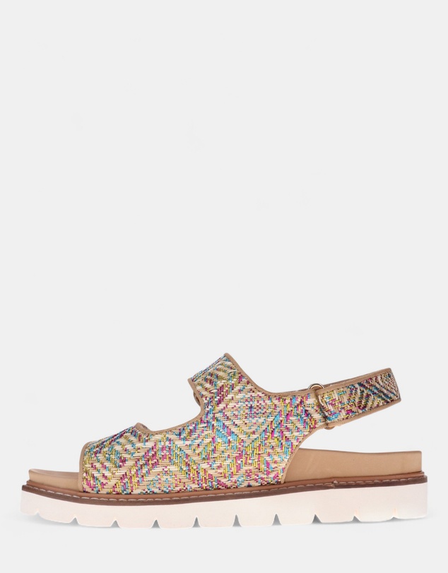 Mia Vita - Dakota Slingback Sandal - Multi Raffia