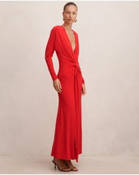 Forever New - Solana Draped Front Tie Maxi Dress