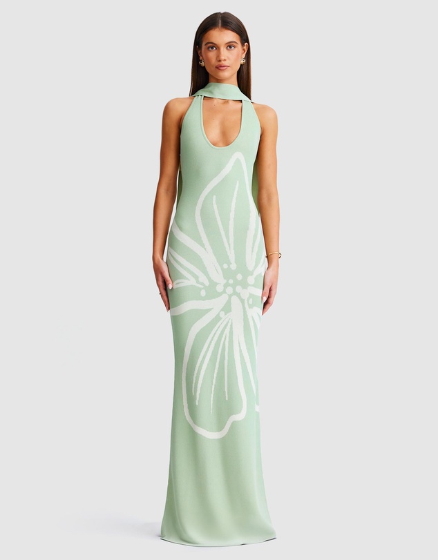 SNDYS - Jemima Halterneck Maxi Dress