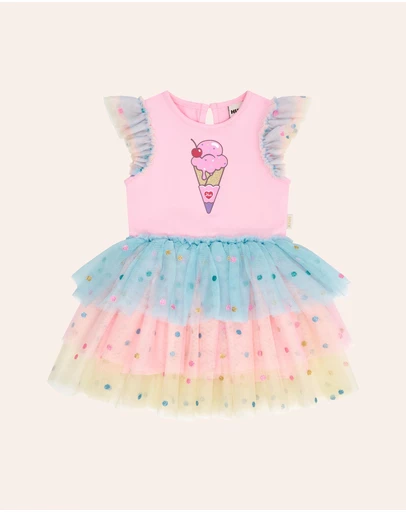 Huxbaby - You-Scream-For-Ice Cream Tulle Dress - Babies-Teens