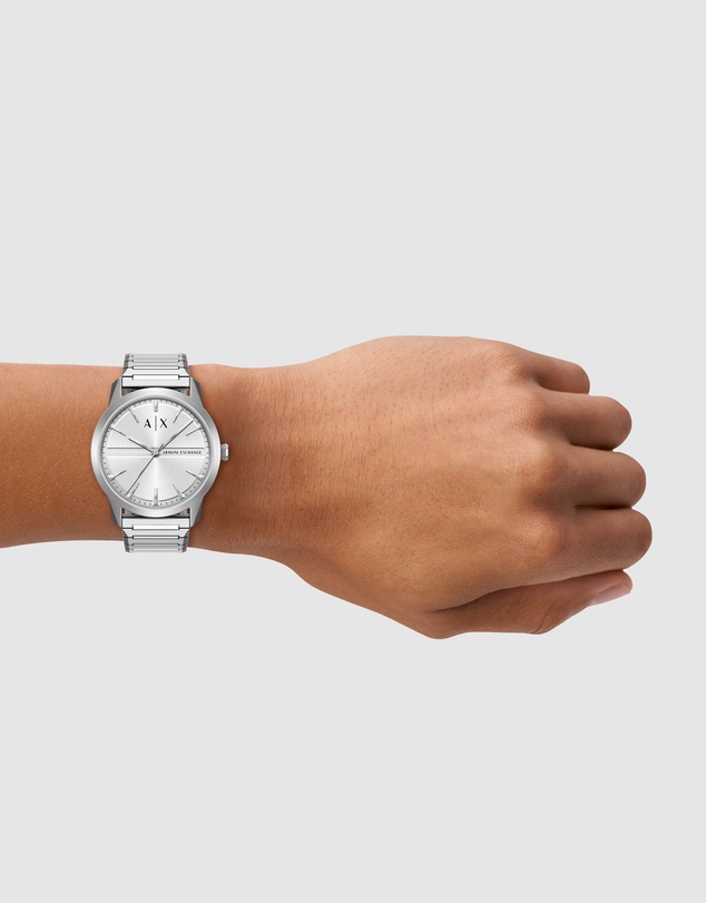 Armani Exchange - Silver Tone Analogue Watch