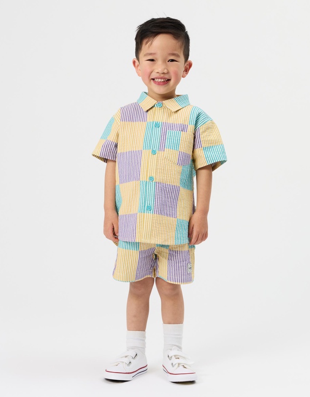 Goldie + Ace - Seersucker Holiday Shirt - ICONIC EXCLUSIVE - Babies-Kids