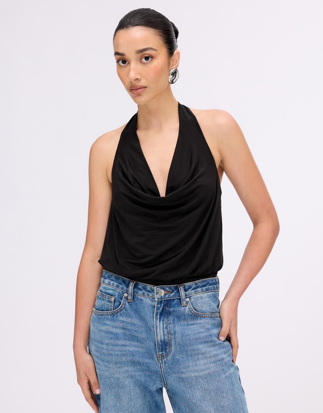 Minima Esenciales - Mollie Jersey Halter Bodysuit