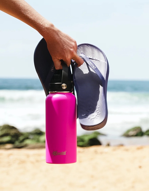 Tolu Australia - 1L Insulated Pink Water Bottle for Adventurers