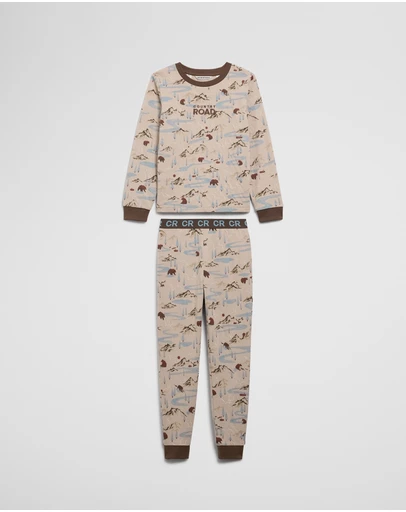 Country Road - Australian Cotton Bear Print Pyjama