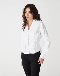 Forcast - Billie Pleat Waist Shirt