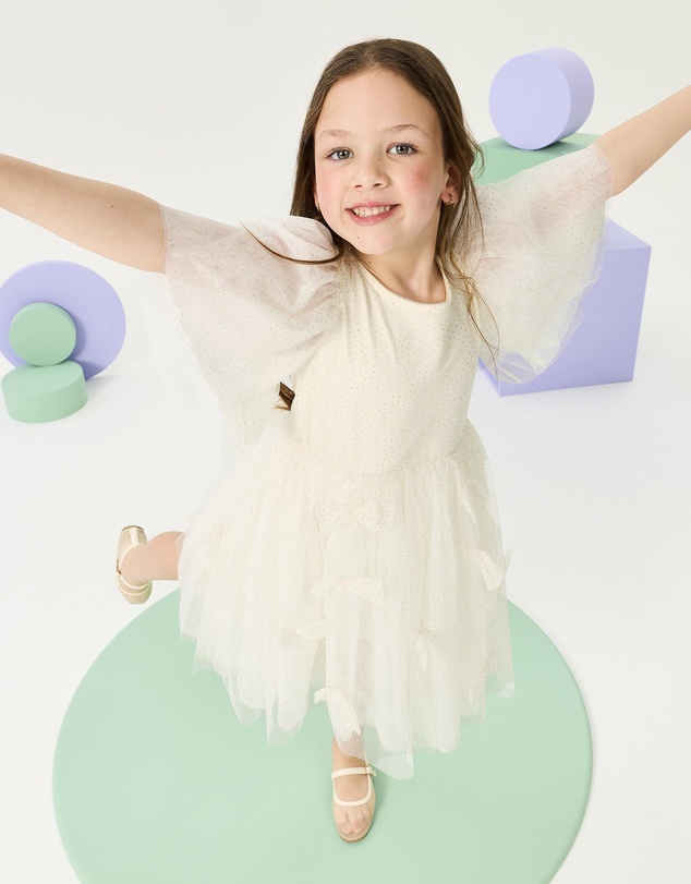 Rock Your Kid - Christmas Bow Bow Dress - Kids