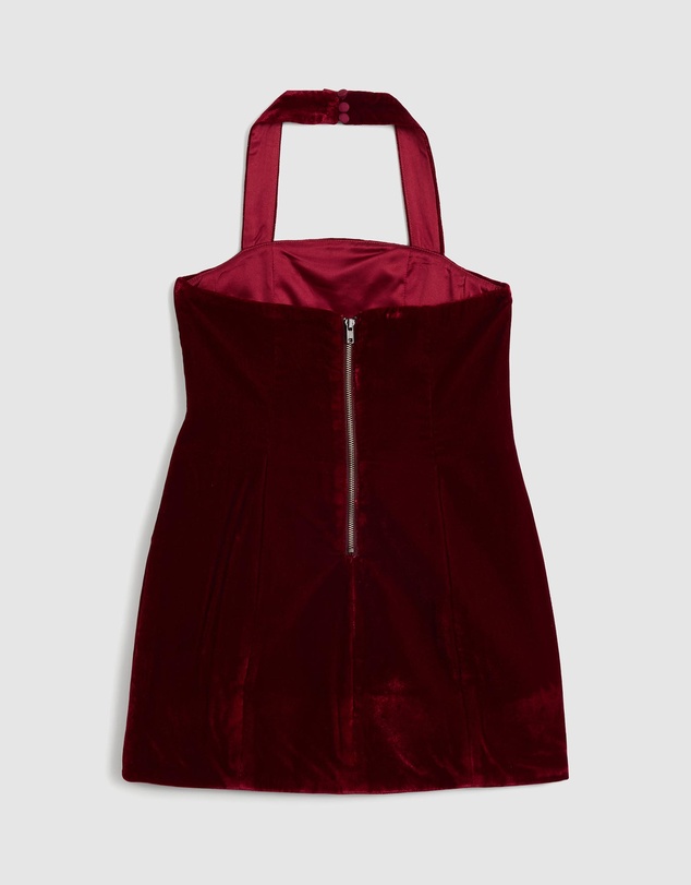 Bardot Junior - Nevelle Velvet Mini Dress - Kids-Teens