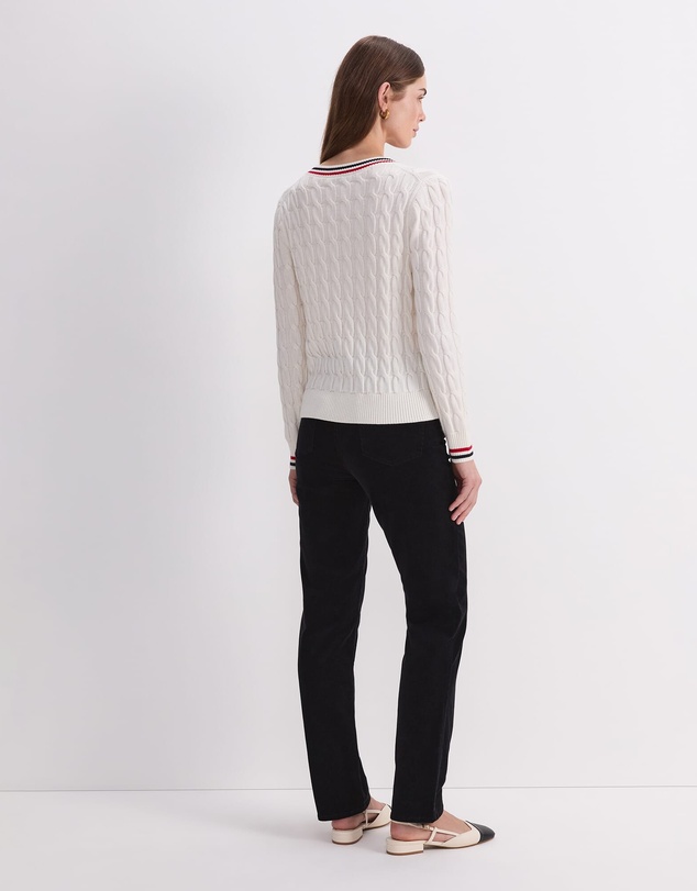 Sportscraft - Merino Cable V Neck Sweater
