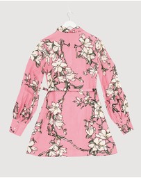 Revibe - Repaired LEO LIN Luminous Linen Mini Dress