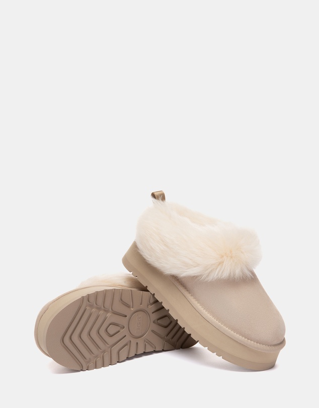 EVERAU - Australian Shepherd Ugg Mianee Platform Cow Suede Upper House Shoes