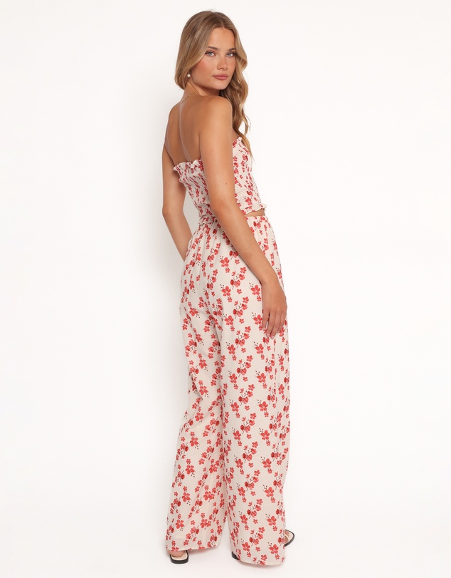 Petal & Pup - Lux Pants - Red Blossom