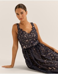 Review - Illusion Lace Midi Dress