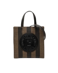 Pre-Loved by Azura Reborn - Pre-Loved Pequin Coated Canvas Logo Convertible Tote