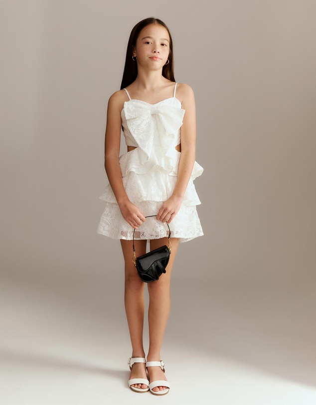 Bardot Junior - Tulip Lace Bow Dress - Kids-Teens
