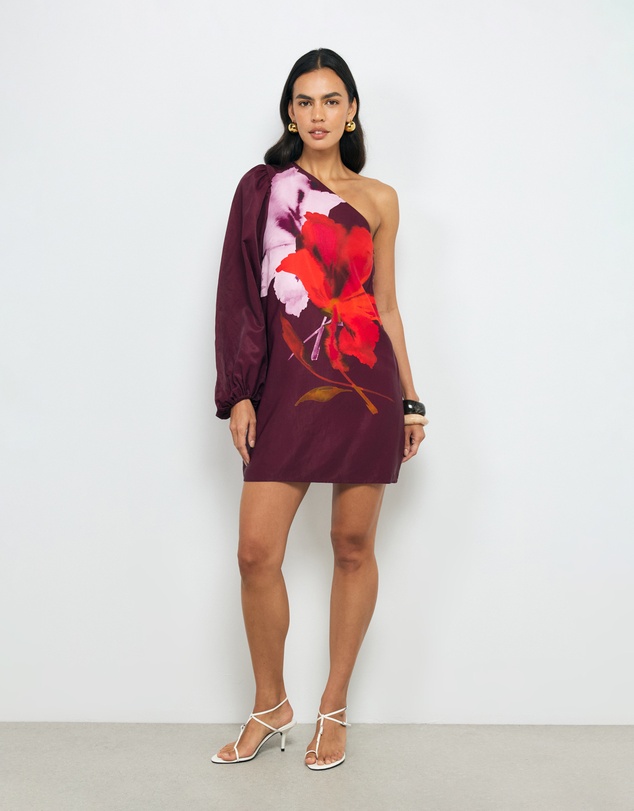 AERE - Ravenna One Shoulder Mini Dress