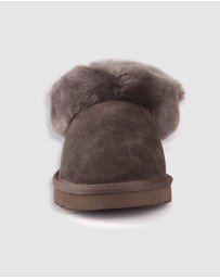 AusWooli Ugg Boots - Coogee Sheepskin Wool Ankle Slippers
