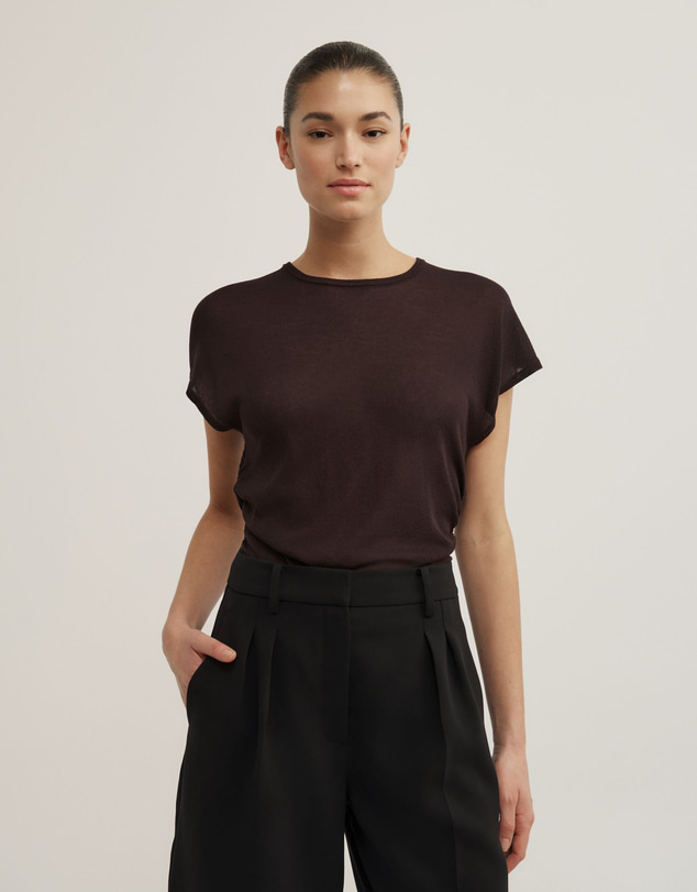 Witchery - Wide Shoulder Knit T-shirt