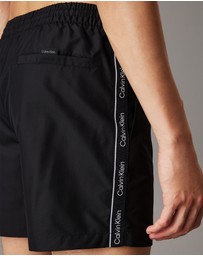 Calvin Klein - Logo Tape Medium Drawstring Swim Shorts