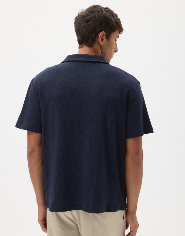 AERE - Boxy Fit Textured Polo