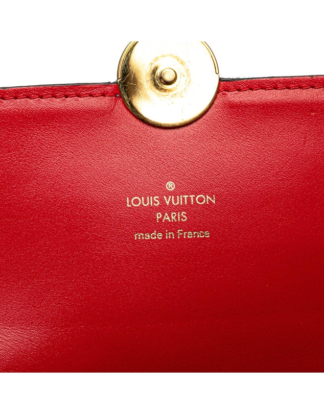 Pre-Loved by Azura Reborn - Pre-Loved Monogram Denim Patchwork Fiore Chain Wallet