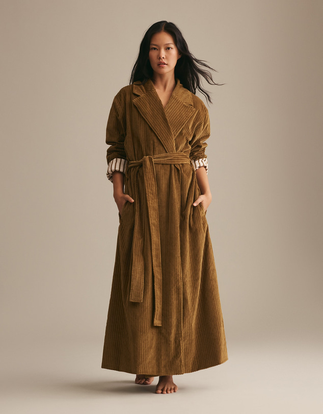 Resting - Ribbed Velvet Ace Robe