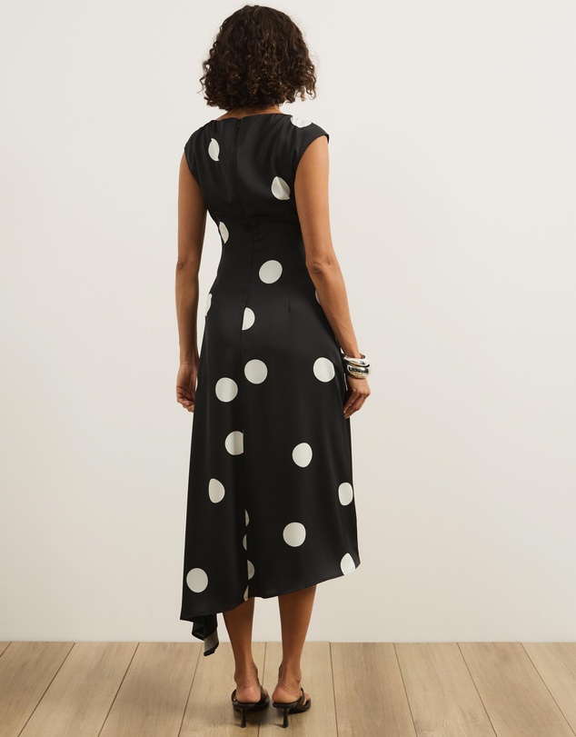 Atmos&Here - Ava Polka Dot Printed Midi Dress