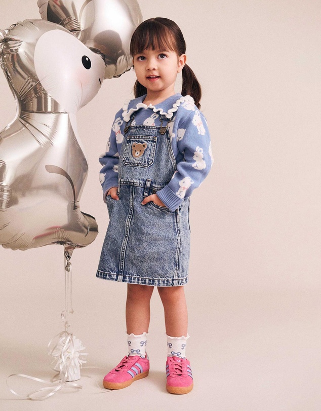 Huxbaby - Dreamy Denim Pinafore - Babies-Kids