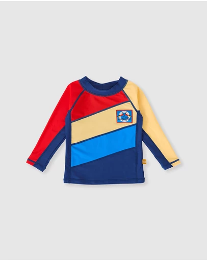 Goldie + Ace - Nautical Flag Rashguard - Babies-Kids