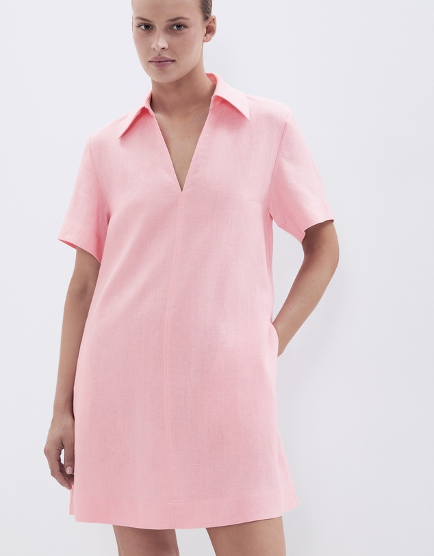 UNISON - Collared Linen Dress