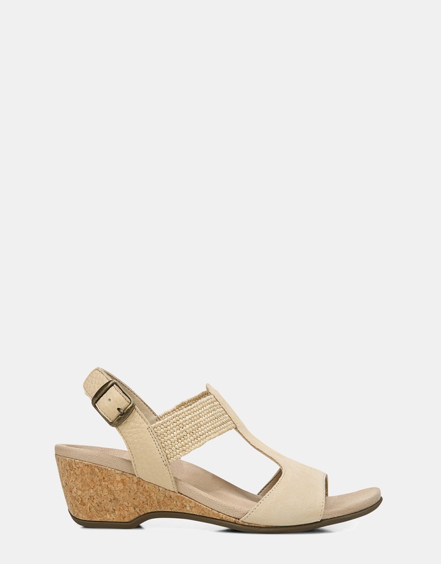Vionic - Kaytie Wedge Sandal - Semolina