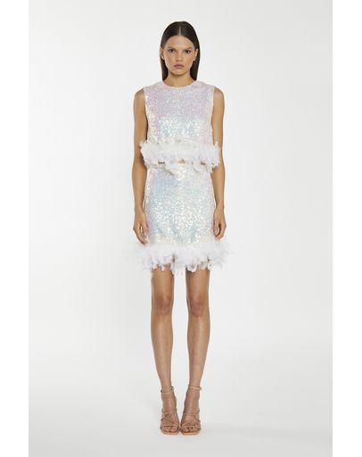 IRIDESCENT SEQUIN WHITE