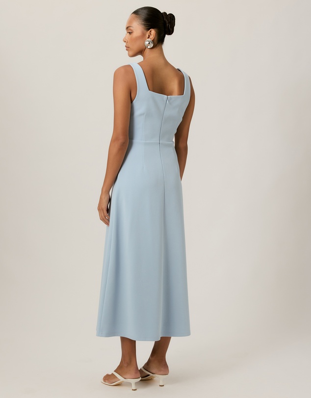 Tussah - Monique Crepe Square Neck Midi Dress