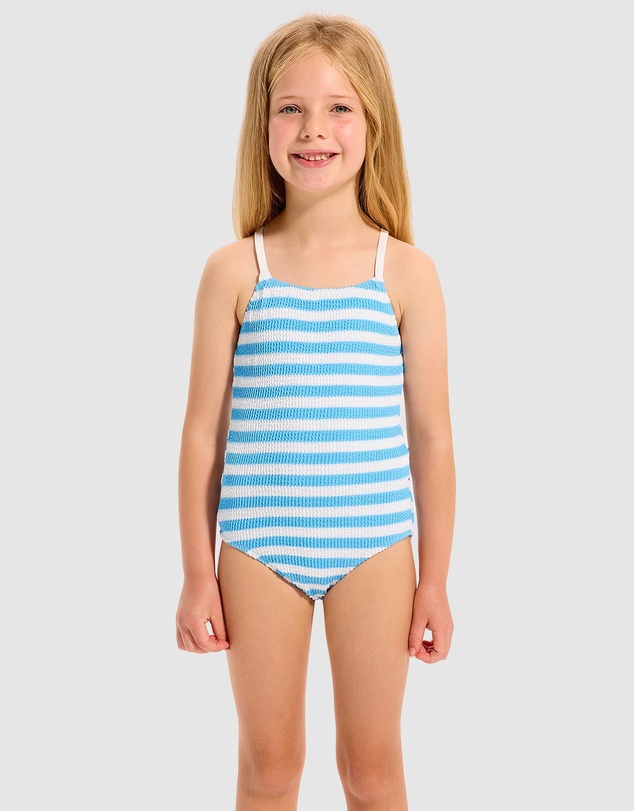 Seafolly - Textured Stripe One Piece - Kids