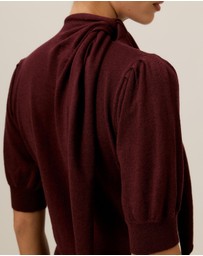 Tussah - Alice Neck Tie Knitted Top