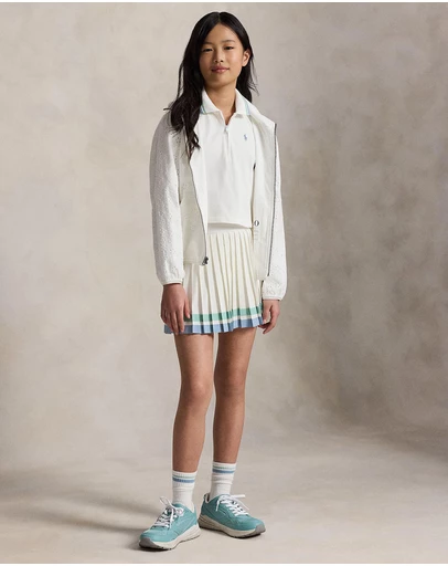 Polo Ralph Lauren - Striped Pleated Skort - Teens