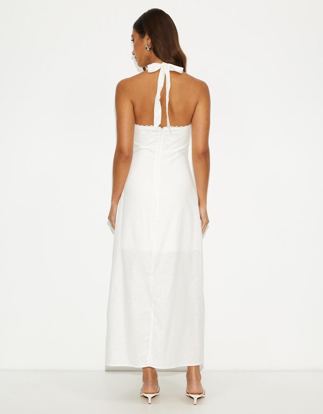 Dazie - Nora Linen Blend Midi Dress