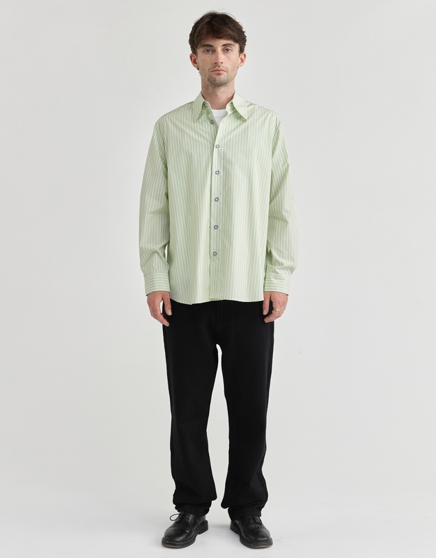 PSEUSHI - LS Stripe Typewriter Shirt