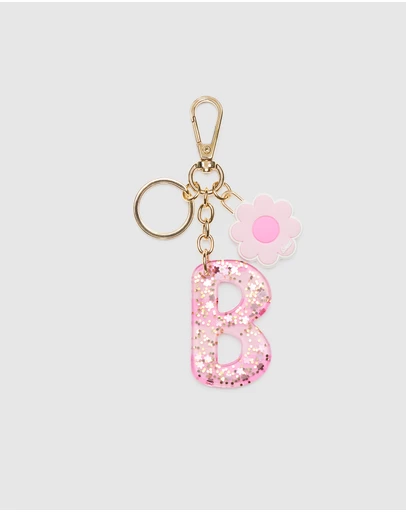 Seed Heritage - Pink Stripe Initial Keyring