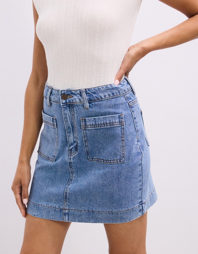 The Fated - Layla Denim Mini Skirt