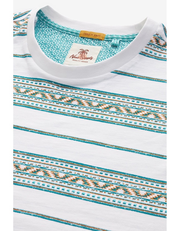 NEXT - Textured Stripe T-Shirt
