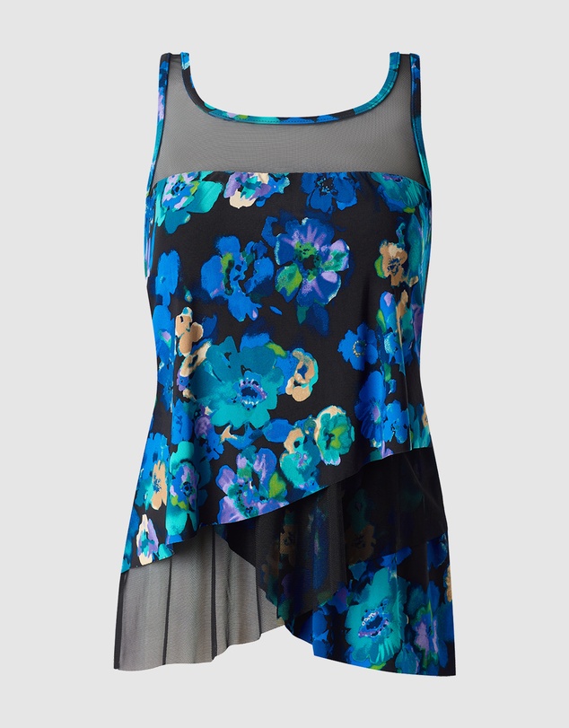 Miraclesuit Swimwear  - Secret Garden Mirage Loose Fit Slimming Underwired Tankini Top