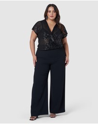 Pink Dusk by Curve Project - Arina Wide Leg Pants