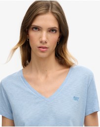 Superdry - Studios Slub Embroidered Vee Tee