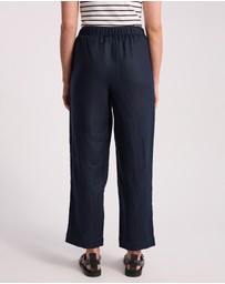 David Lawrence - Prue Tapered Linen Pants