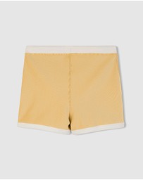 Zulu & Zephyr Mini - Mini Stripe Rib Surf Shorts - Kids