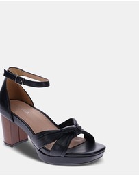Mia Vita - Tatum Heeled Sandal - Black