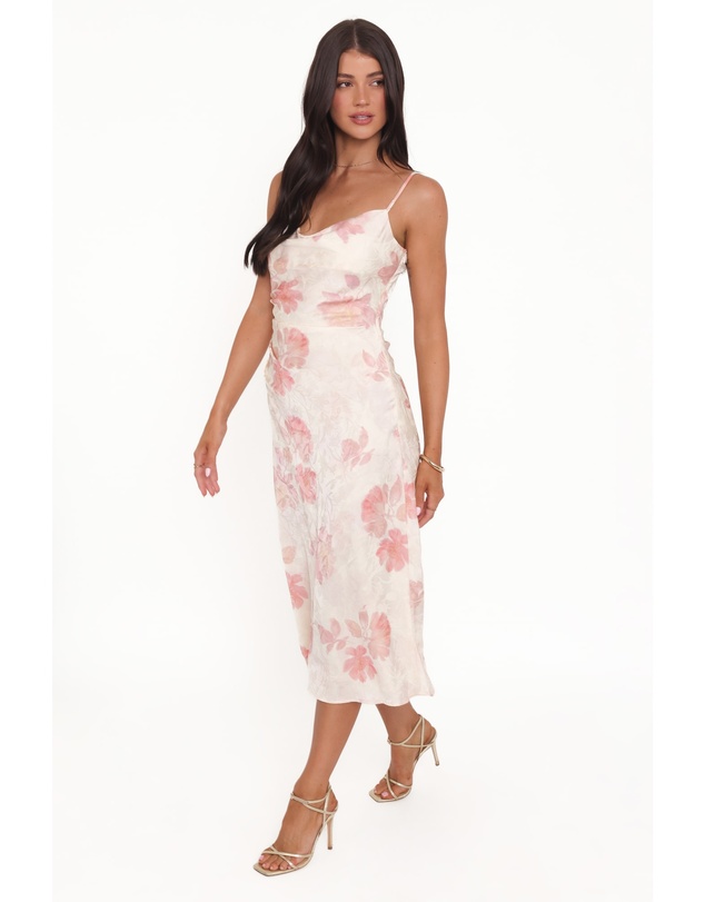 Petal & Pup - Sandrine Midi Dress - Pink Floral